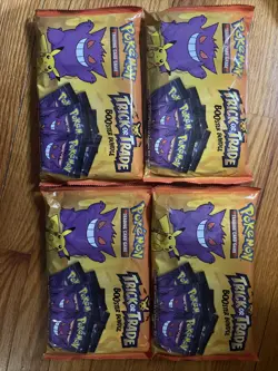 4 packs Nintendo Pokemon TCG BOOster Trick Or Trade Trading Card Game 480 cards 820650850783 - Image 1