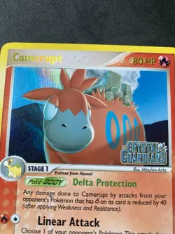 Pokemon CAMERUPT Card 3/100 Reverse Holo Rare EX Crystal Guardians NM STAMPED - Image 2