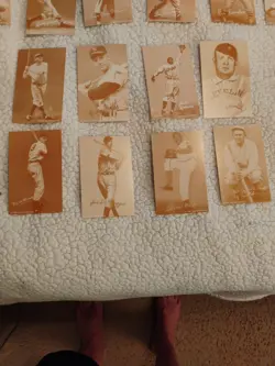 1980 ESCO Baseball Hall of Fame Exhibit Card COMPLETE SET (32) Sepia Mantle Ruth - Image 1