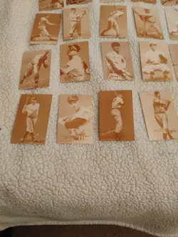 1980 ESCO Baseball Hall of Fame Exhibit Card COMPLETE SET (32) Sepia Mantle Ruth - Image 3