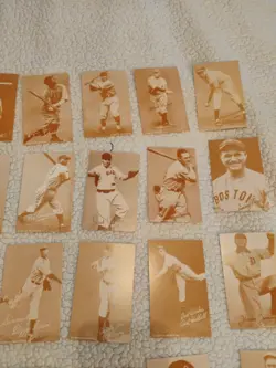 1980 ESCO Baseball Hall of Fame Exhibit Card COMPLETE SET (32) Sepia Mantle Ruth - Image 5