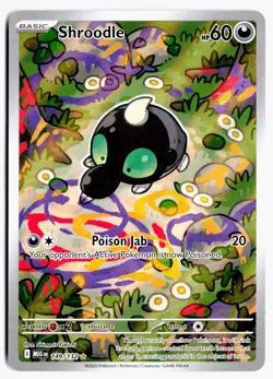 Shroodle 149/132 Illustration Rare Mega Evolution Pokemon Holo NM - Image 1