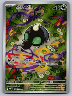Shroodle 149/132 Illustration Rare Mega Evolution Pokemon Holo Near Mint - Image 1