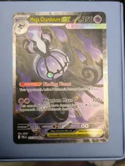 Mega Chandelure EX SIR Pokemon Pitch Black 115/84 SIR English - Image 1
