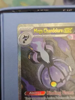 Mega Chandelure EX SIR Pokemon Pitch Black 115/84 SIR English - Image 3