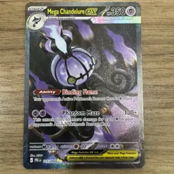 Mega Chandelure EX SIR Pokemon Pitch Black 115/84 SIR English - NM/M - Image 1