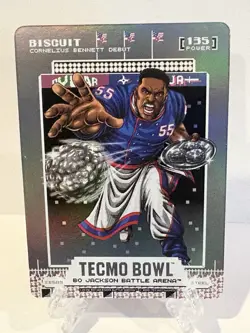 Bo Jackson Battle Arena Tecmo #SB589 Biscuit Scoreboard Steel Cornelius Bennett - Image 1
