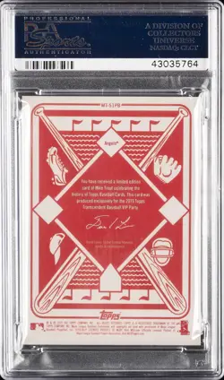 2019 TRANSCENDENT VIP PARTY MIKE TROUT THROUGH THE YEARS MIKE TROUT #/83 PSA 10 - Image 2
