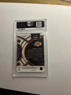 2023 Select Lebron James Blue Cracked Ice Premier #135 PSA 10 B6 - Image 2