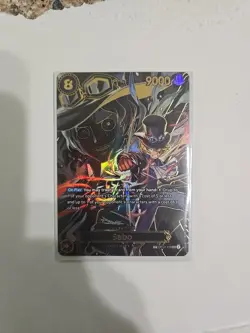 Sabo OP07-118 SP Gold OP13 Alternate Art One Piece Card English - Image 1