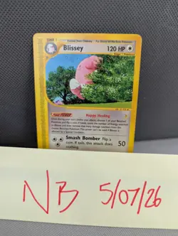 Pokemon TCG Blissey 6/147 Aquapolis Non Holo Rare Stage 1 120HP Eng 2002 - Image 2
