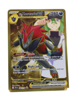 N's Zoroark ex 189/159 Journey Together Hyper Rare Gold Pokemon TCG NM - Image 1