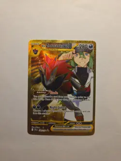Pokemon TCG Journey Together N's Zoroark EX Gold Hyper Rare Card 189/159 NM - Image 1