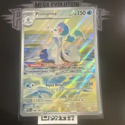 Primarina 088/084 Pitch Black ILLUSTRATION RARE Pokemon Card NM - Image 1