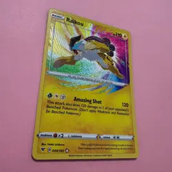 Raikou 050/185 NM Holo Amazing Rare Vivid Voltage Pokemon Card English TCG - Image 3