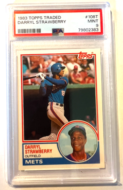 1983 Topps Traded Darryl Strawberry psa 9 #108T - Image 1