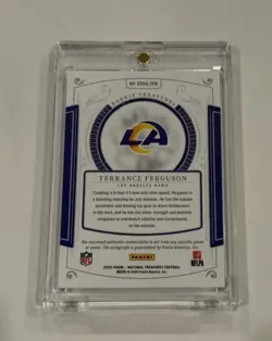 2025 Panini National Treasures - Rookie Patch Autographs Terrance Ferguson # 4/5 - Image 2
