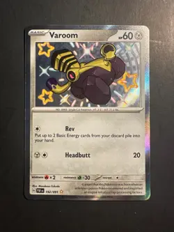 2024 Pokemon S&V Paldean Fates Shiny Varoom 192 /91 Holo Rare Holographic Foil - Image 1