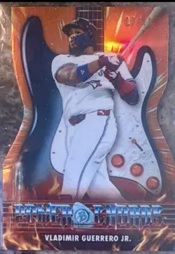 2026 Bowman Chrome Vladimir Guerrero Jr. Power Chords Orange Refractor /25 #PC-9 - Image 1