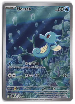 Horsea 067/064 Illustration Rare Shrouded Fable Pokemon Holo NM - Image 1