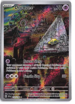 Drowzee 210/198 Illustration Rare Scarlet & Violet Pokemon Holo NM - Image 1