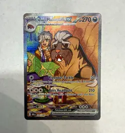 Pokemon TCG Arven's Mabosstiff ex 235/182 Temporal Forces Full Art Holo UR 270 - Image 1