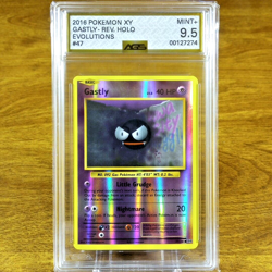 Pokemon XY Evolutions Gastly 47/108 AGS Mint+ 9.5 Reverse Holo Common 2016 - Image 1
