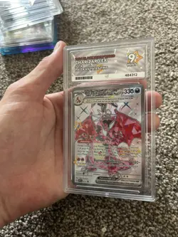 Charizard 074 Promo Paldean Fates Black Star Promo Ace Grade 9 !! - Image 1