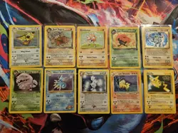 Vintage Pokemon Card Bundle Mixed Sets LP/MP - Image 1