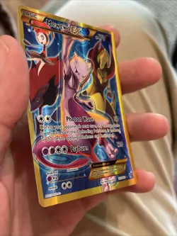 Pokemon Mewtwo EX Full Art Secret Holo Rare Card 163/162 XY Breakthrough - Image 3