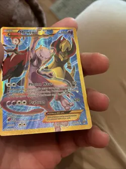 Pokemon Mewtwo EX Full Art Secret Holo Rare Card 163/162 XY Breakthrough - Image 4