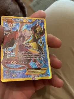 Pokemon Mewtwo EX Full Art Secret Holo Rare Card 163/162 XY Breakthrough - Image 5