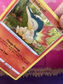 Pokemon Card Cyndaquil SWSH221 Black Star Promo Cosmo Holo Near Mint - Image 3