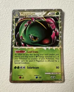 Pokemon TCG Meganium Prime HGSS HGSS08 Holo Promo Stage 2 150 HP English - Image 1