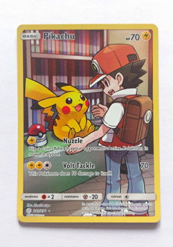 Pikachu 241/236 SM Cosmic Eclipse Secret Rare Full Art Holo English 2019 - Image 1