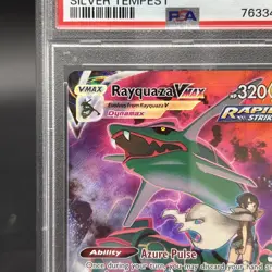 2022 POKEMON SWORD & SHIELD SILVER TEMPEST #TG20 FULL ART/RAYQUAZA VMAX PSA 10 - Image 2