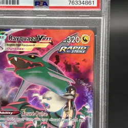 2022 POKEMON SWORD & SHIELD SILVER TEMPEST #TG20 FULL ART/RAYQUAZA VMAX PSA 10 - Image 3