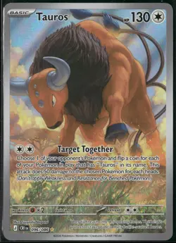 TAUROS 096/086 ME04 CHAOS RISING POKEMON HOLO ILLUSTRATION RARE NM - Image 1
