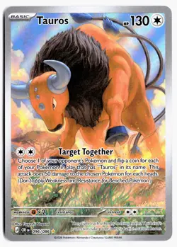 Tauros 096/086 Holo Illustration Rare Chaos Rising Pokemon NM - Image 1