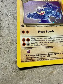 Pokemon Dark Machamp 1st Edition Holo 10/82 Team Rocket Rare WOTC 2000 - Image 2