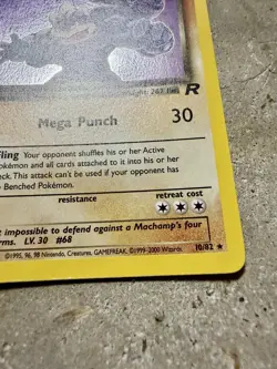 Pokemon Dark Machamp 1st Edition Holo 10/82 Team Rocket Rare WOTC 2000 - Image 3
