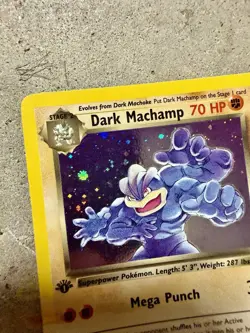 Pokemon Dark Machamp 1st Edition Holo 10/82 Team Rocket Rare WOTC 2000 - Image 5