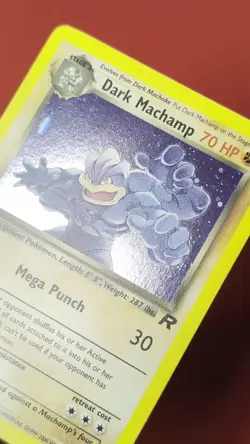 Dark Machamp 1st Edition Holo Team Rocket 10/82 Pokemon TCG WoTC Vintage NM - Image 2