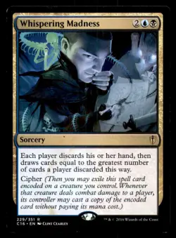 MTG Whispering Madness LP Light Play Commander 2016 [4007] - Image 1