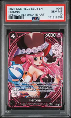 2026 ONE PIECE EB03 EXTRA BOOSTER HEROINES EDITION PERONA SP Special Art PSA 10 - Image 1
