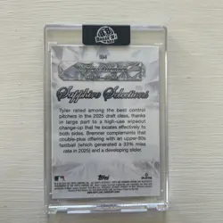 Tyler Bremner 2025 Bowman Draft Sapphire 1st Sapphire Selections SP Angels - Image 2