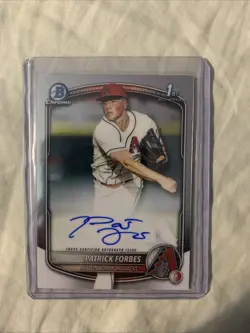 2025 Bowman Chrome Draft PATRICK FORBES 1st Auto CPA-GF - Image 1