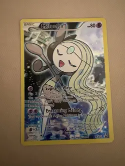 Pokemon TCG Meloetta XY120 Holo Black Star Promo Card - Image 1
