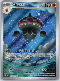 Claydol 092/086 Holo Illustration Rare Chaos Rising Pokemon Near Mint - Image 1