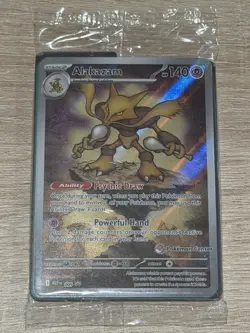 Pokemon TCG - Alakazam 009 Promo Mega Evolution NM Sealed POKEMON CENTER STAMPED - Image 1